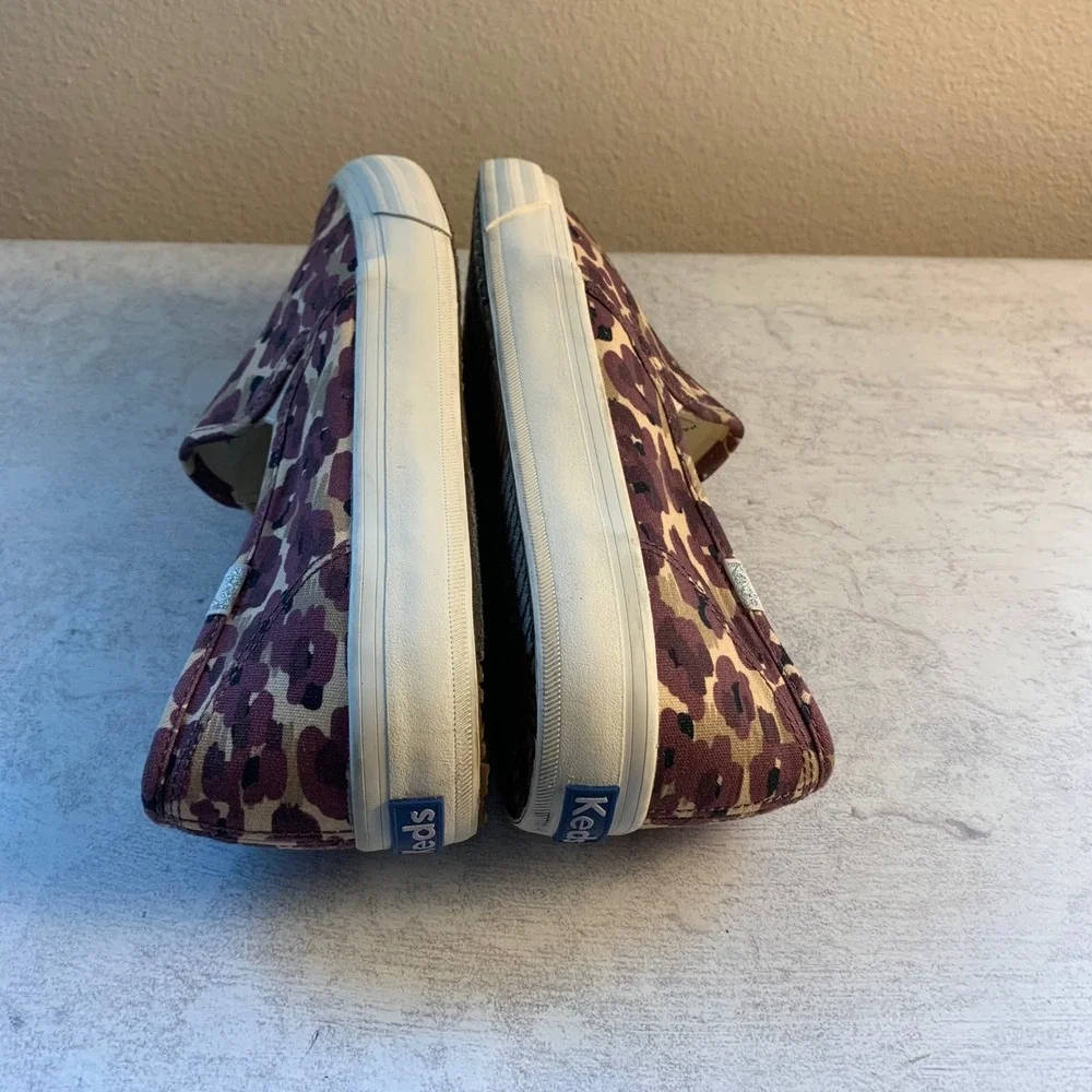Keds x‎ Elizabeth and James Purple Floral Print Slip On Sneakers Shoes